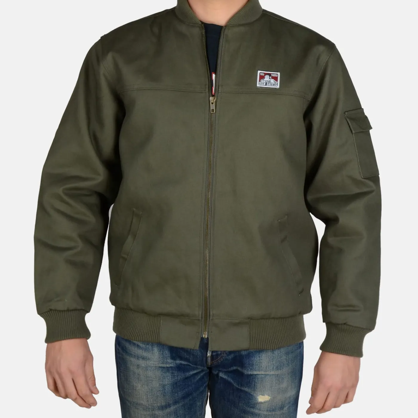 Best Ben Davis Bomber Jacket - Olive
