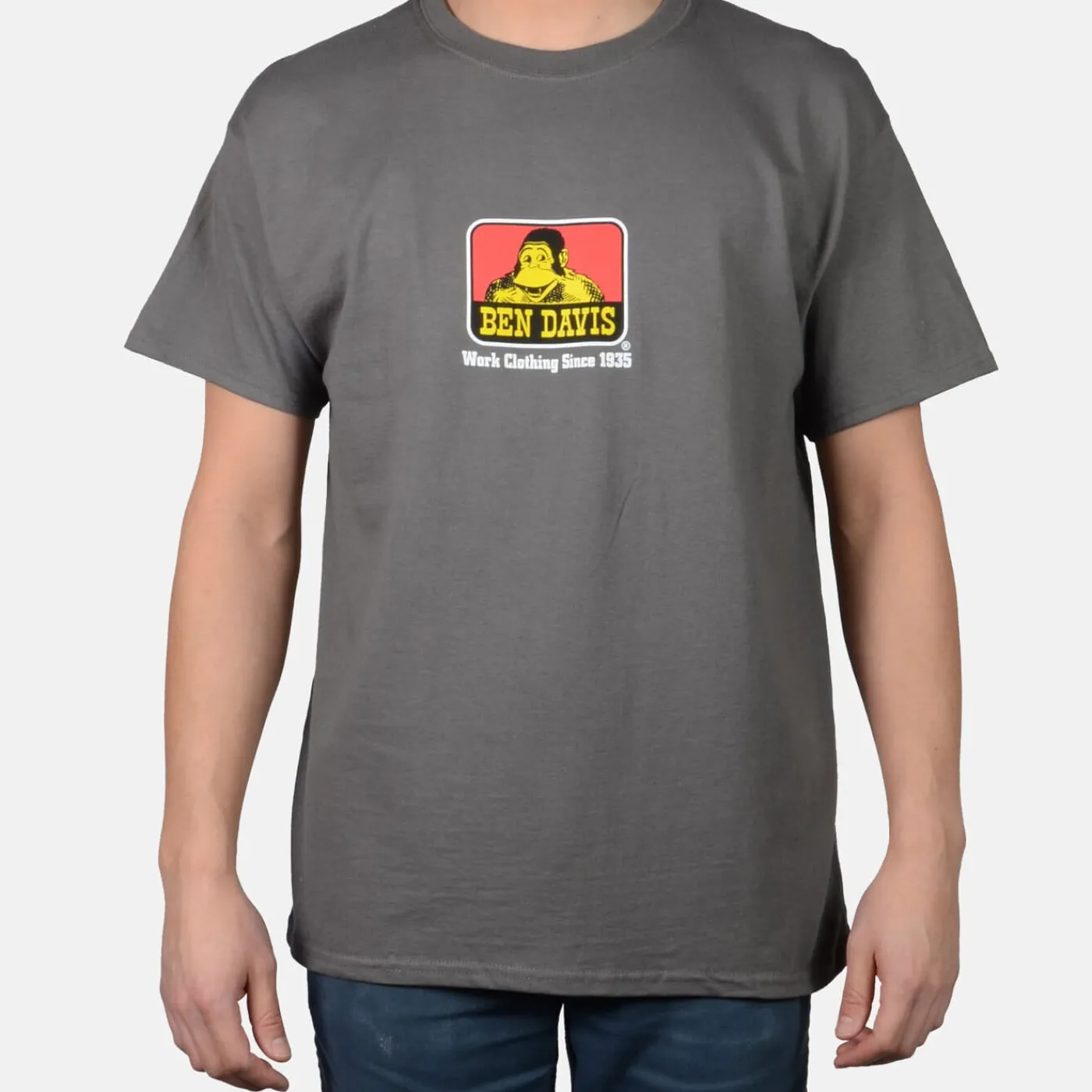 Online Ben Davis Classic Logo T-Shirt - Charcoal