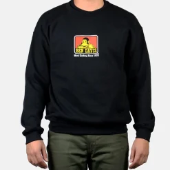 Fashion Ben Davis Crew Neck Sweatshirt - Black