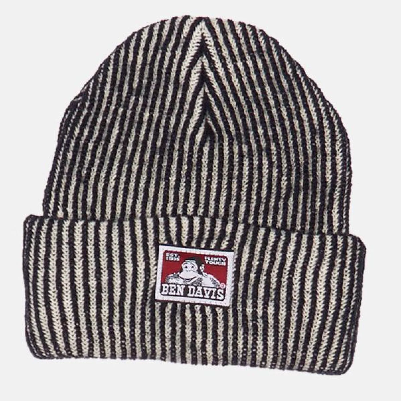 Cheap Ben Davis Cuffed Knit Beanie - Hickory Stripe