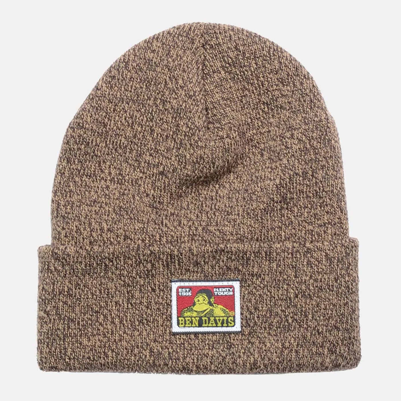 Cheap Ben Davis Cuffed Knit Beanie - Marled Brown