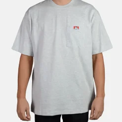 Outlet Ben Davis Heavy Duty Short Sleeve Pocket T-Shirt - Ash Grey