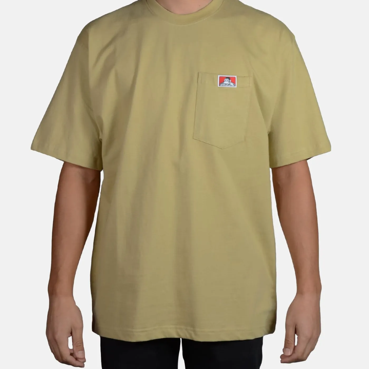 Hot Ben Davis Heavy Duty Short Sleeve Pocket T-Shirt - Khaki