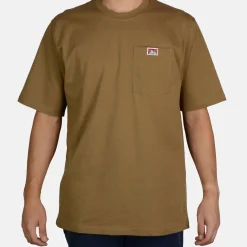 Fashion Ben Davis Heavy Duty Short Sleeve Pocket T-Shirt - Coyote Brown