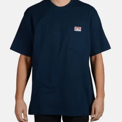 Sale Ben Davis Heavy Duty Short Sleeve Pocket T-Shirt - Navy