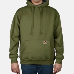 Cheap Ben Davis Heavyweight Pullover Hoodie - Olive