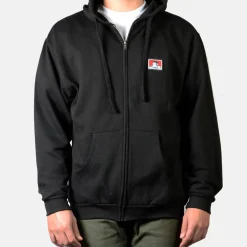 Hot Ben Davis Hooded Full Zip Sweatshirt - Black