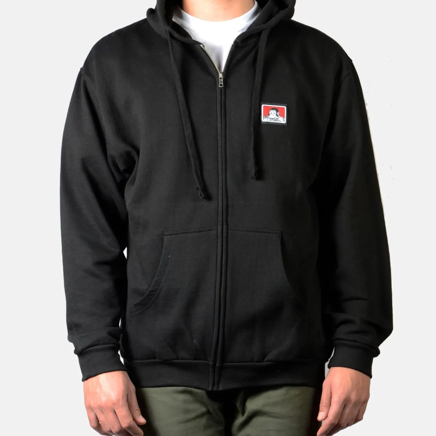 Hot Ben Davis Hooded Full Zip Sweatshirt - Black