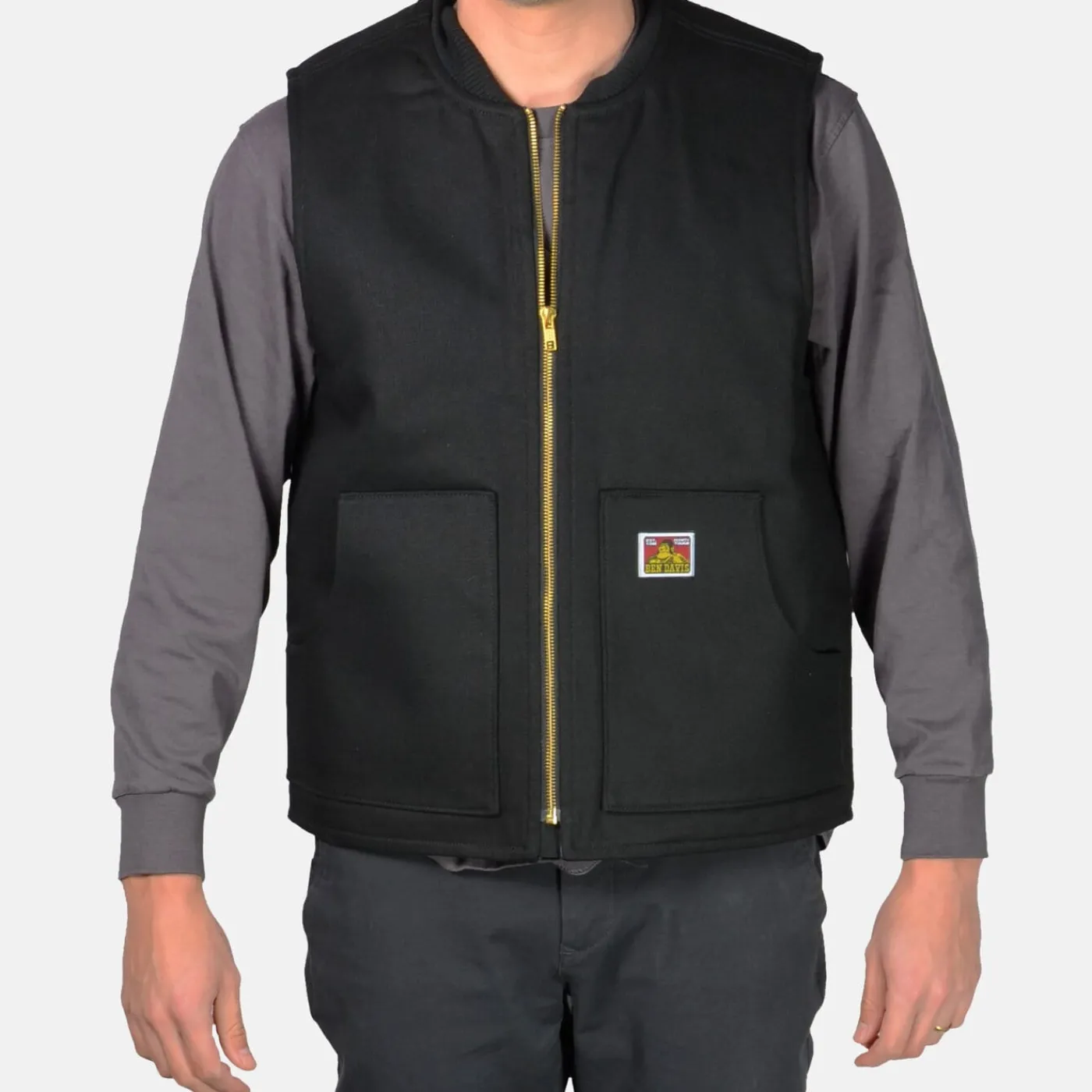 Outlet Ben Davis Lined Vest - Black