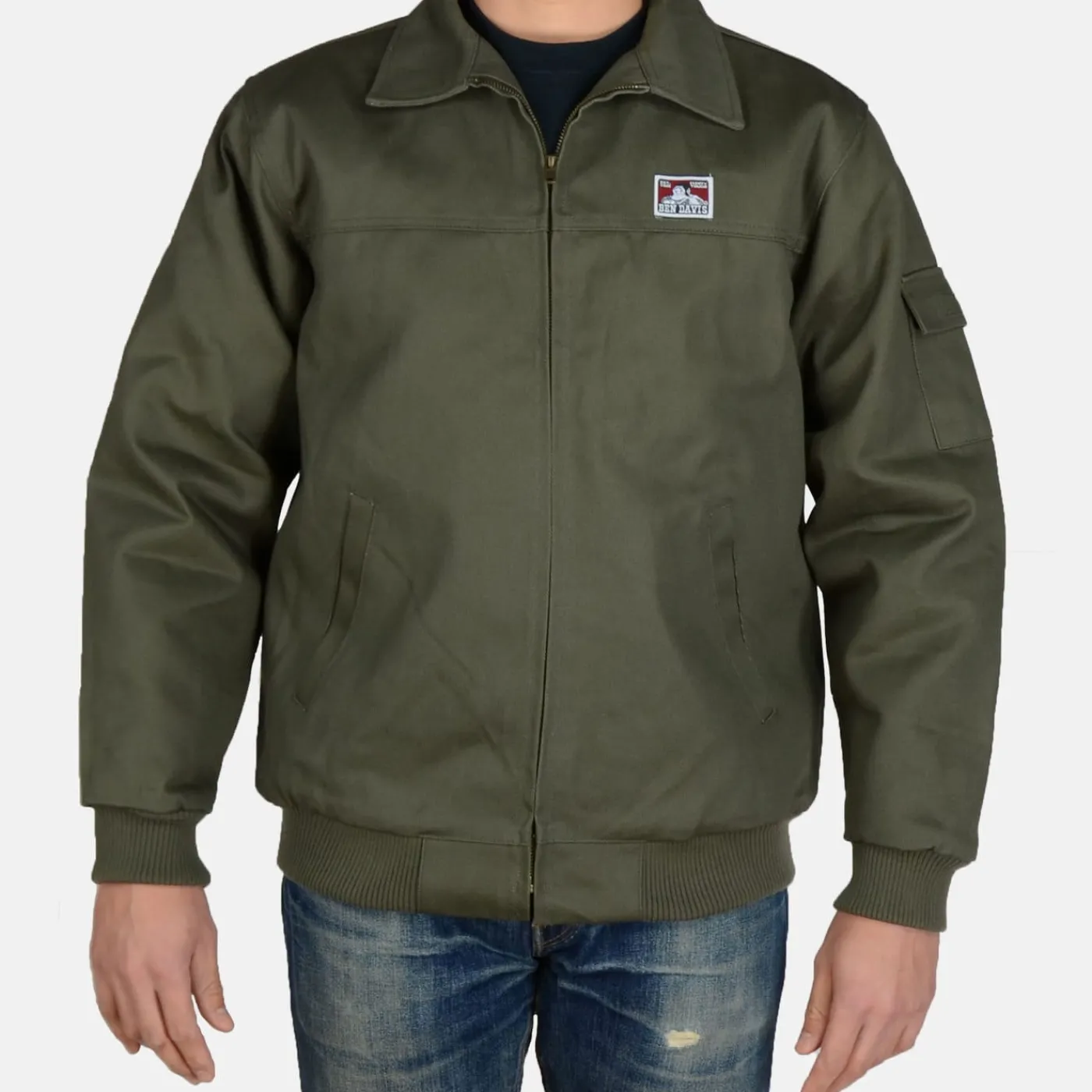 Fashion Ben Davis Mechanic's Jacket - Olive