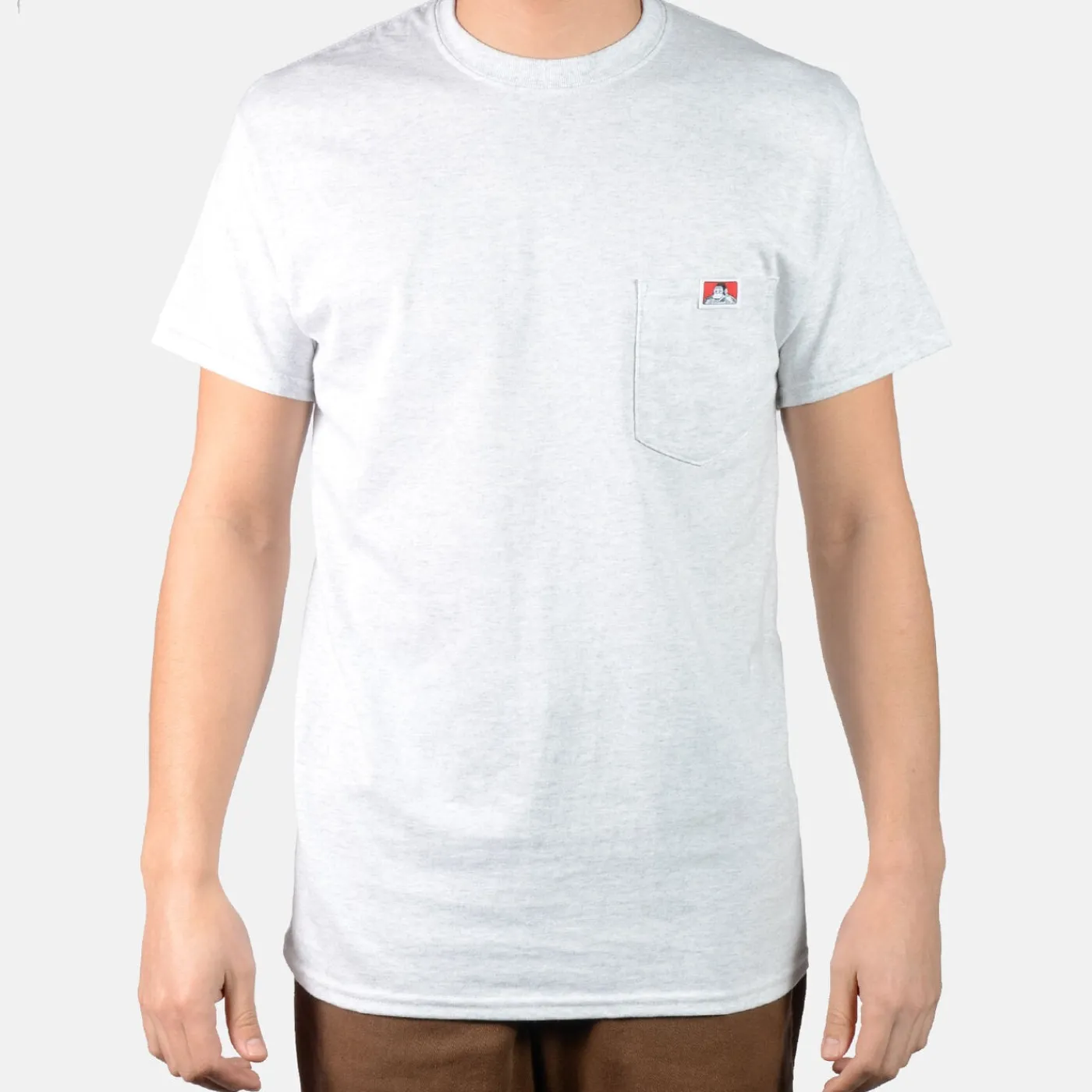Cheap Ben Davis Pocket T-Shirt - Ash Grey