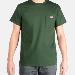 Discount Ben Davis Pocket T-Shirt - Hunter Green
