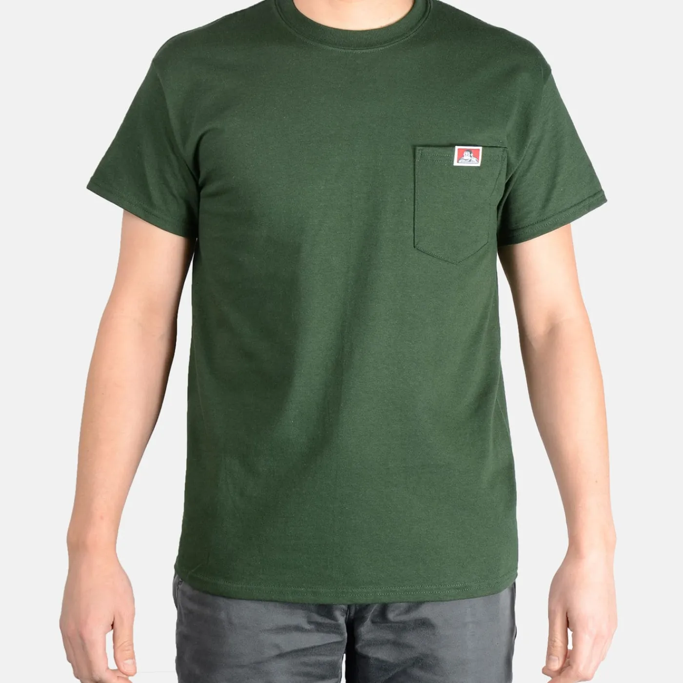 Discount Ben Davis Pocket T-Shirt - Hunter Green