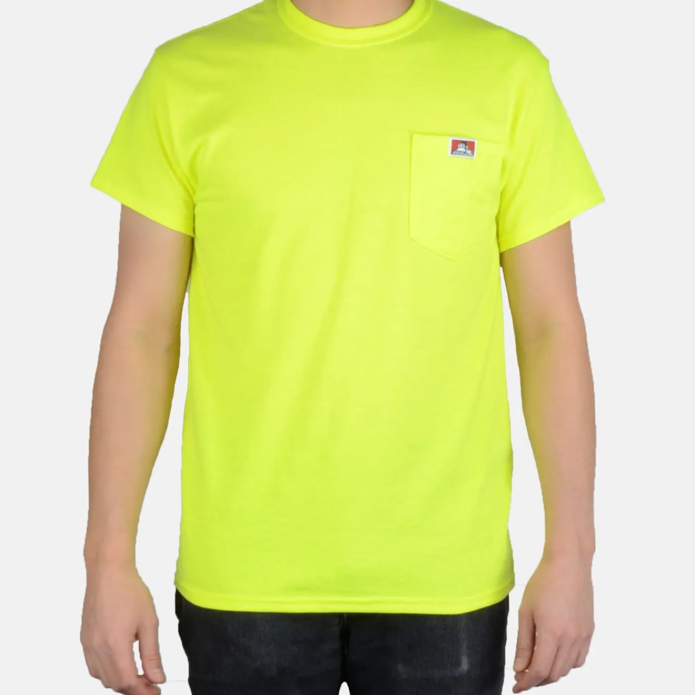 Store Ben Davis Pocket T-Shirt - Safety Green