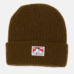 New Ben Davis Waffle Knit Beanie - Moss